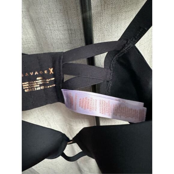 Savage x Fenty Underwire Push-up Bra Black 40D NWT - Picture 4 of 6
